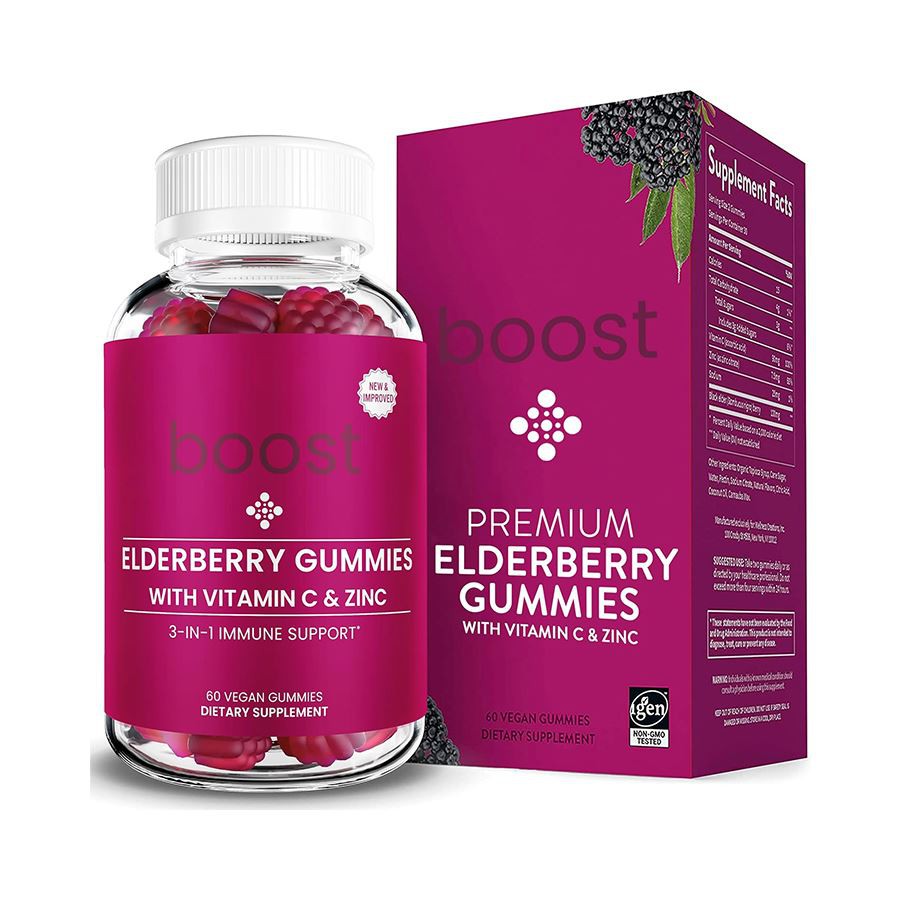 Boost 3 in 1 Elderberry Gummies: Dukungan kekebalan harian untuk keluarga yang bersemangat dan sehat