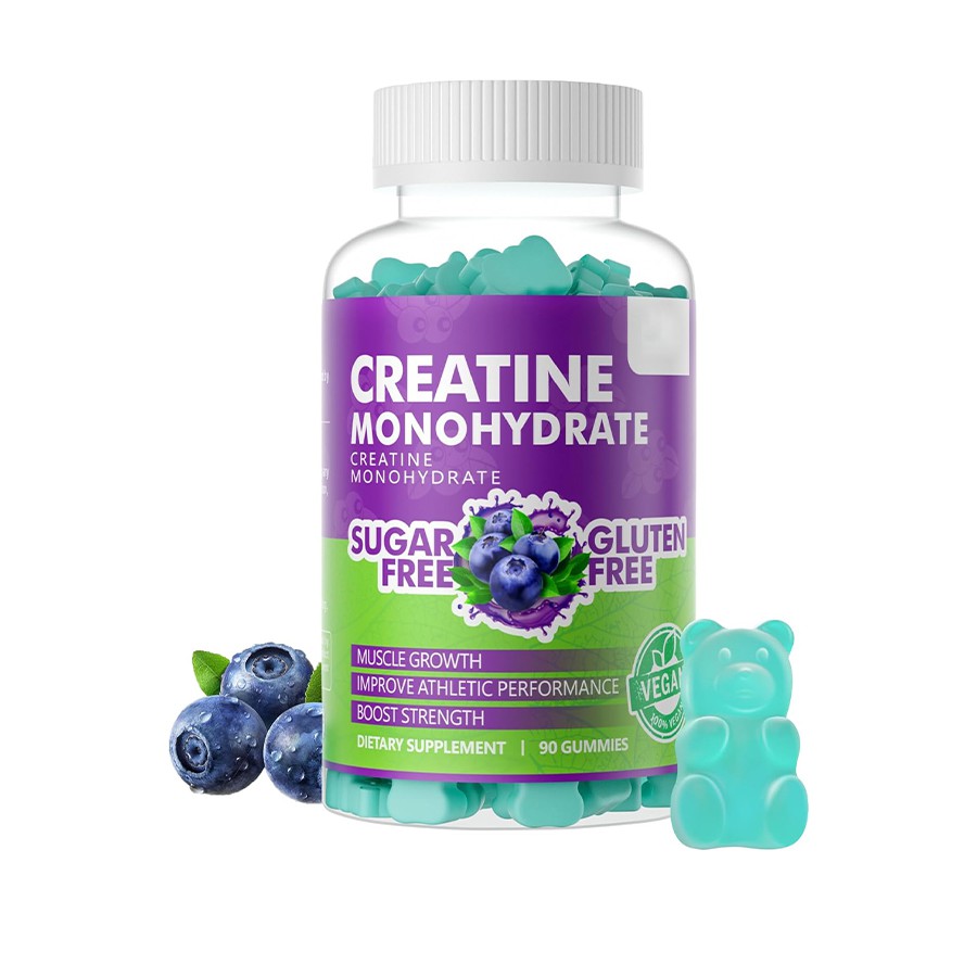 Creatine Monohydrate Gummies Suplemen Pembangkit tenaga listrik Anda untuk kekuatan kebugaran