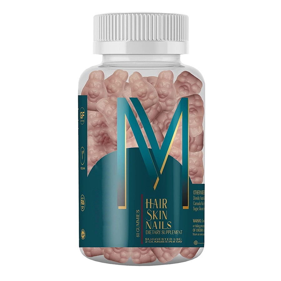 M Rambut Kuku Kuku Diet Suplemen Gummies Multivitamin Alam Untuk Rambut Yang Berbijak, Kulit Berinap Kuku Kuat