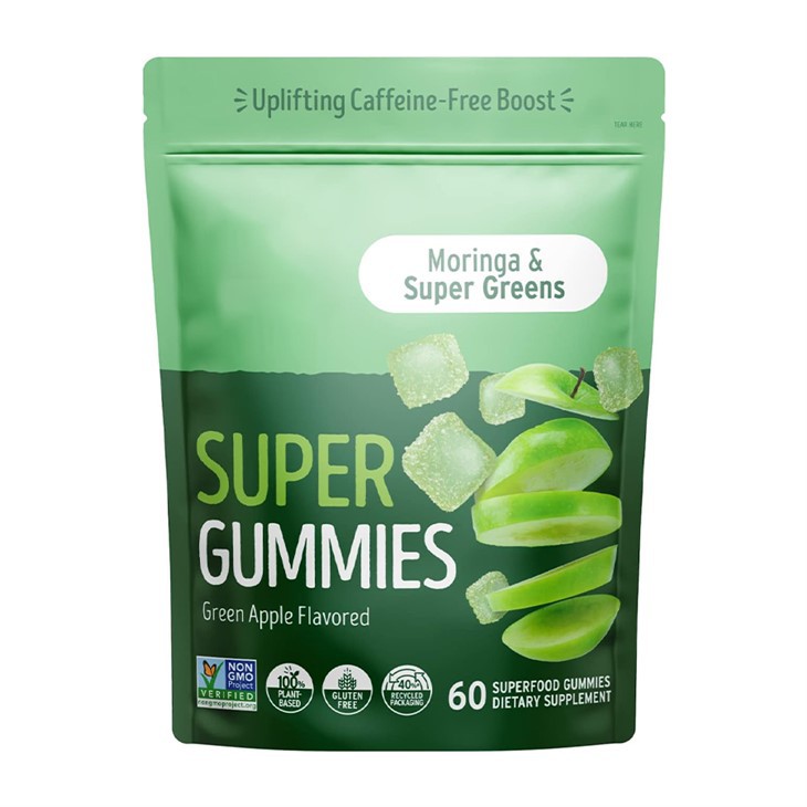 Supergummies Nutrient - Plant yang dikemas - Gummies berbasis untuk vitalitas sehari -hari