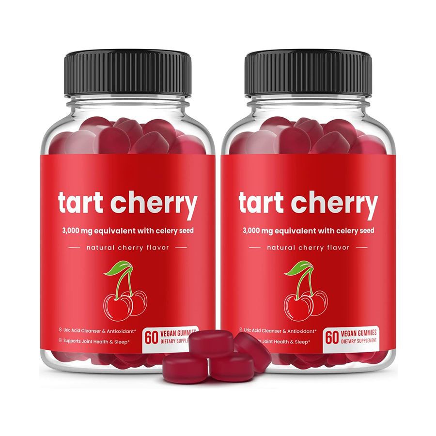 Tart Cherry & Seledy Seed Gummies Dukungan Alami untuk Pertahanan Antioksidan Kesehatan Asam Uric dan Kesehatan Harian